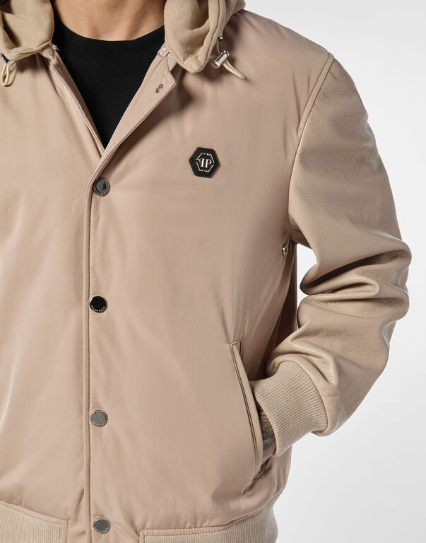 2242-nylon-leather-varsity-bomber-hooded-jacket-beige-1.jpg