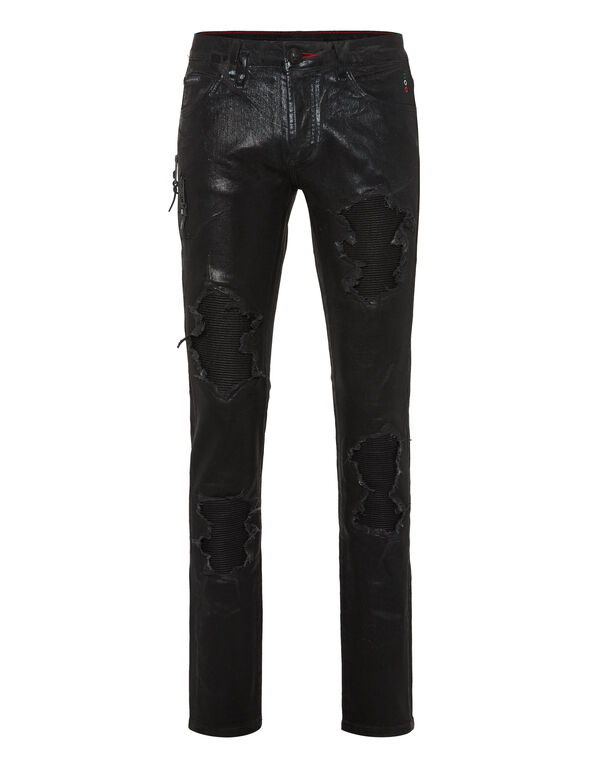 Denim Rock Star Trousers Camouflage Black Ink