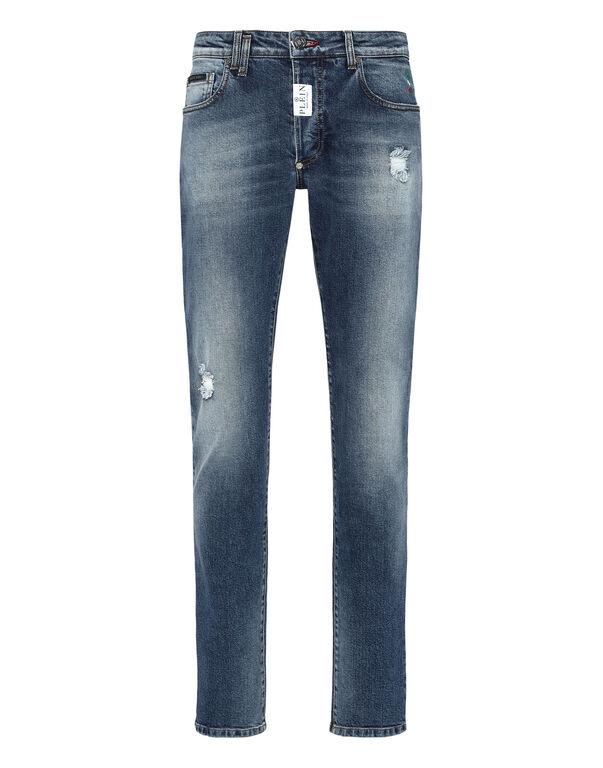 Denim Trousers Super Straight Cut blue marlin