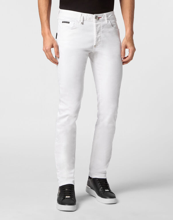 Denim Trousers Super Straight Cut Summer Snow