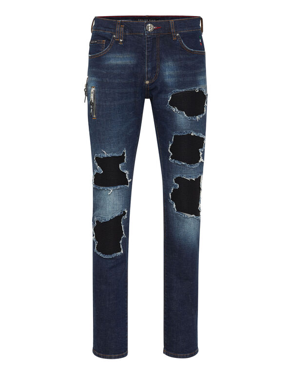 Denim Rock Star Fit Trousers Deep Ocean
