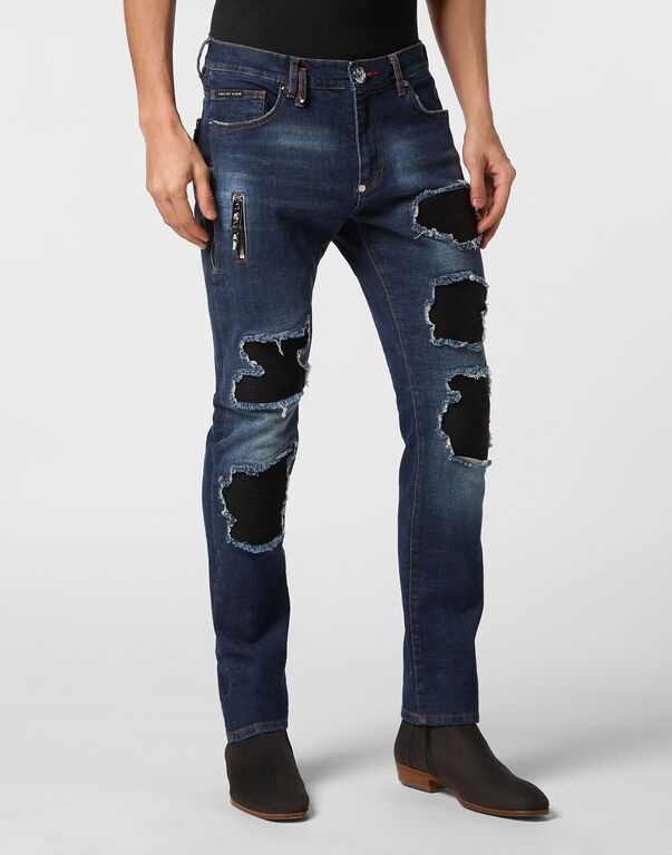 Denim Rock Star Fit Trousers Deep Ocean