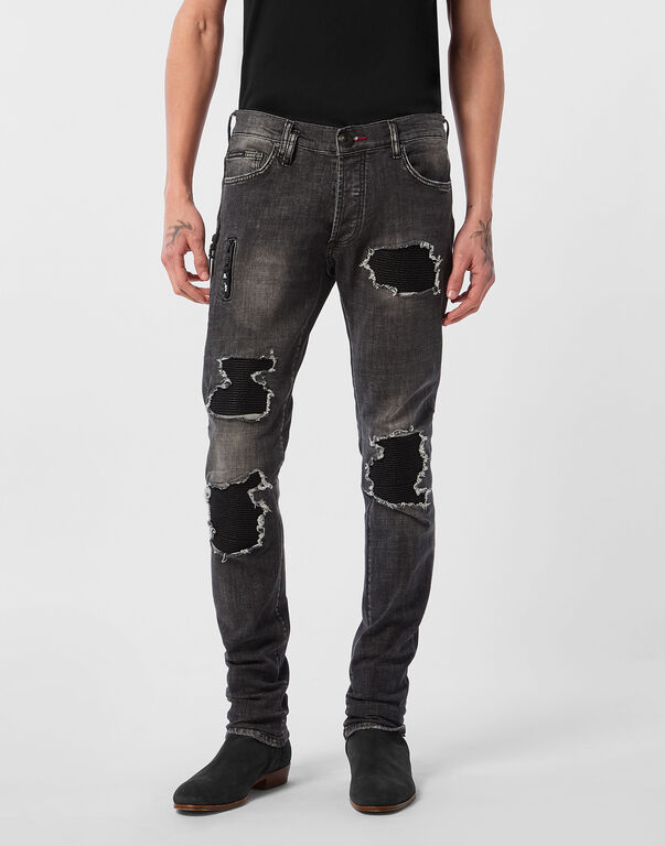Rock Star Fit Jeans Patch Full Metal
