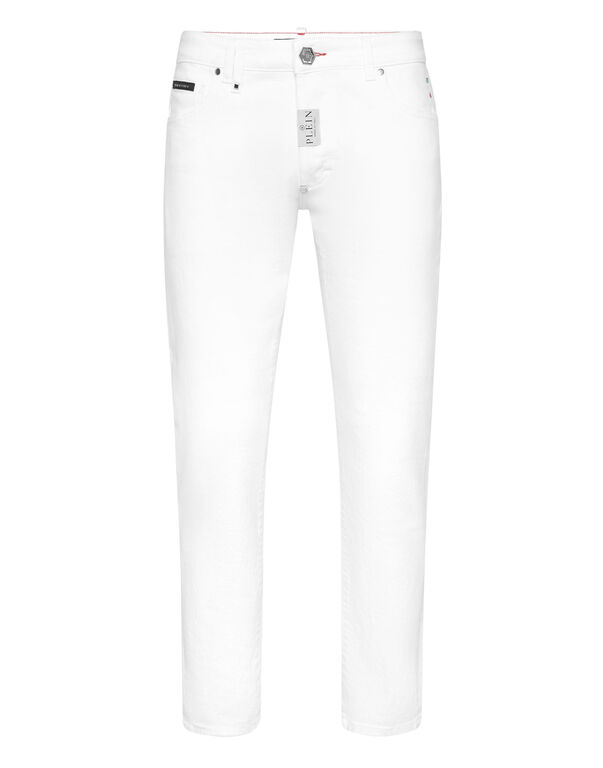 Denim Trousers Skinny Fit WHITE DREAM