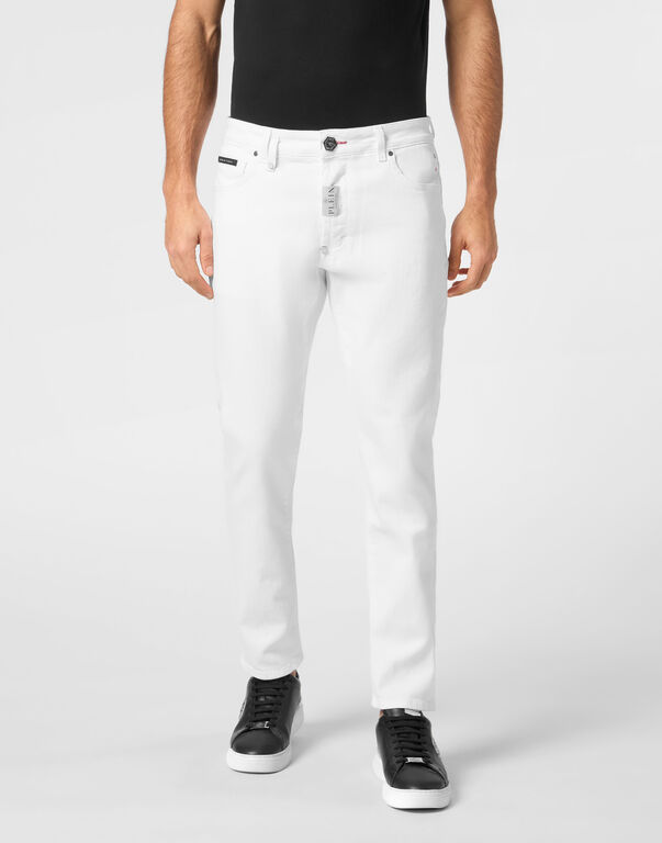Denim Trousers Skinny Fit WHITE DREAM