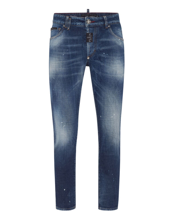 Denim Skinny Fit Trousers Blue Galaxy