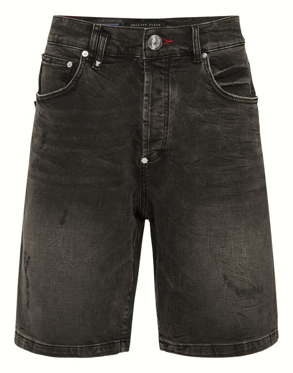 Denim Shorts Formentera Skull RUSH GREY