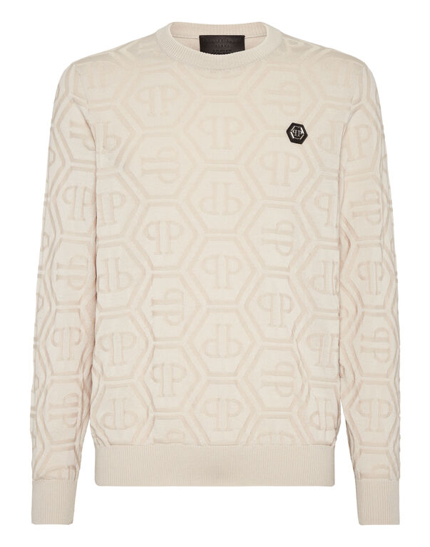 2377-jacquard-silk-wool-pullover-round-neck-ls-monogram-beige-1.jpg