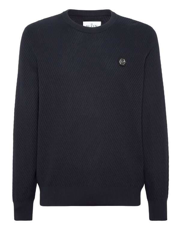 Round Neck Pullover navy