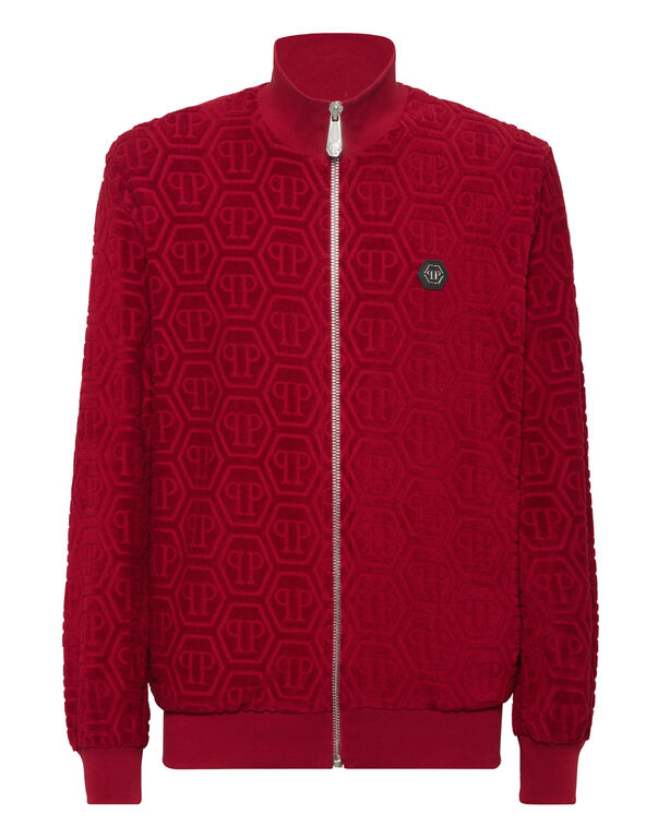 Jacquard Tracksuit Jacket Monogram Bordeaux
