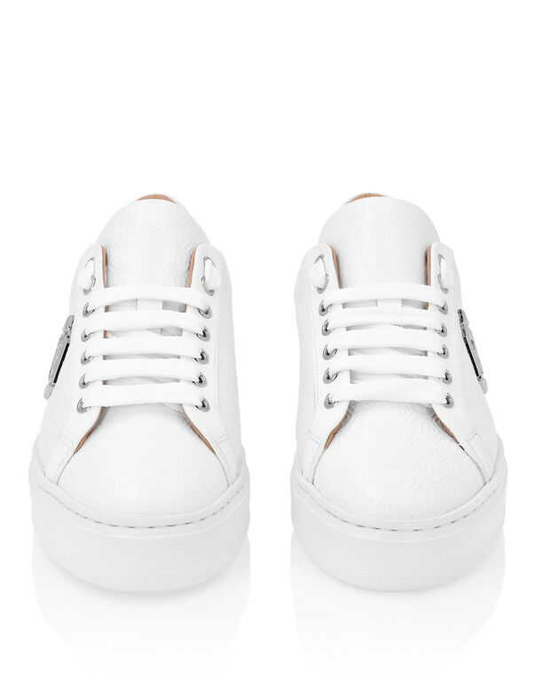 Nappa Leather Lo-Top Sneakers Monogram white