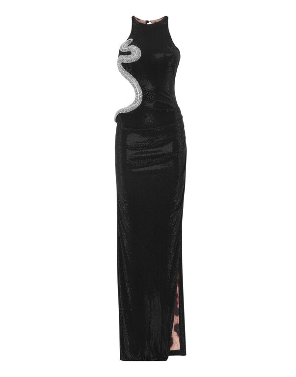 Long Dress Crystal black