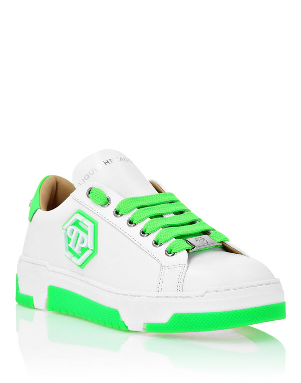 Leather Lo-Top Sneakers Hexagon green fluo 1 256-leather-lo-top-sneakers-hexagon-green-fluo-1.jpg