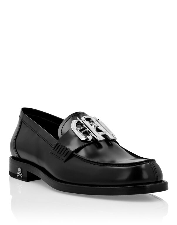 Calf Skin Leather Moccasin black