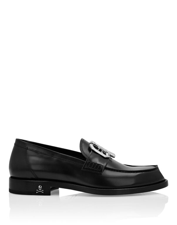 Calf Skin Leather Moccasin black