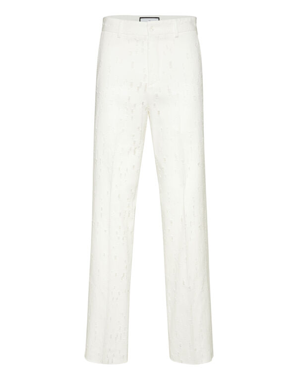 Destroyed Trousers white