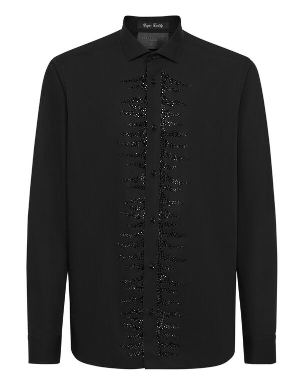 Shirt Sugar Daddy Cut LS Stones black