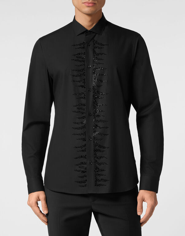 Shirt Sugar Daddy Cut LS Stones black