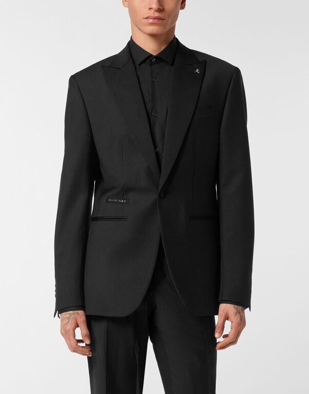 Wool Blazer Teddy Waiter black