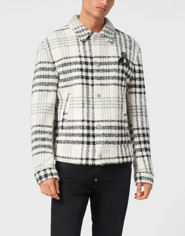 Jacket LS Gothic Plein white / black