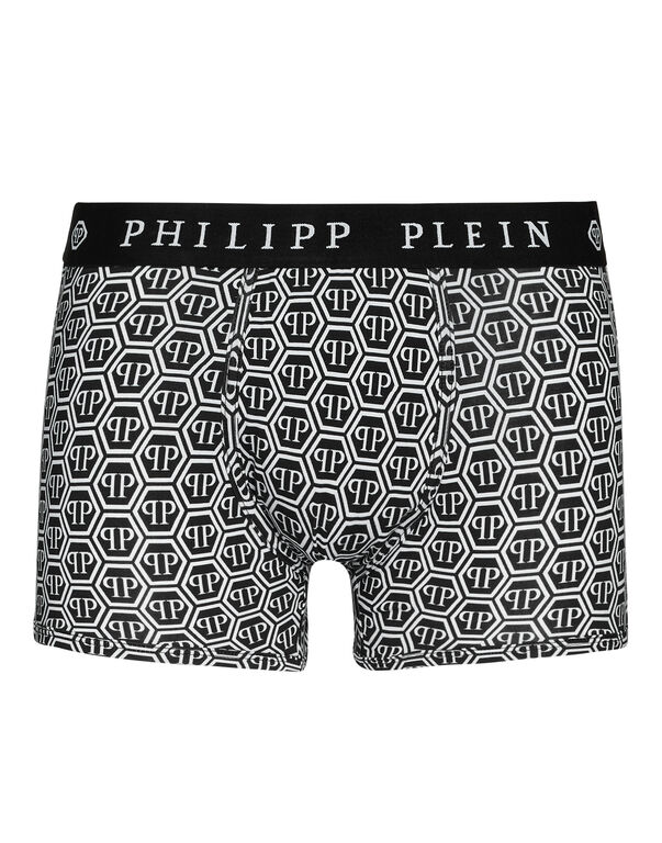 Boxer Hexagon black