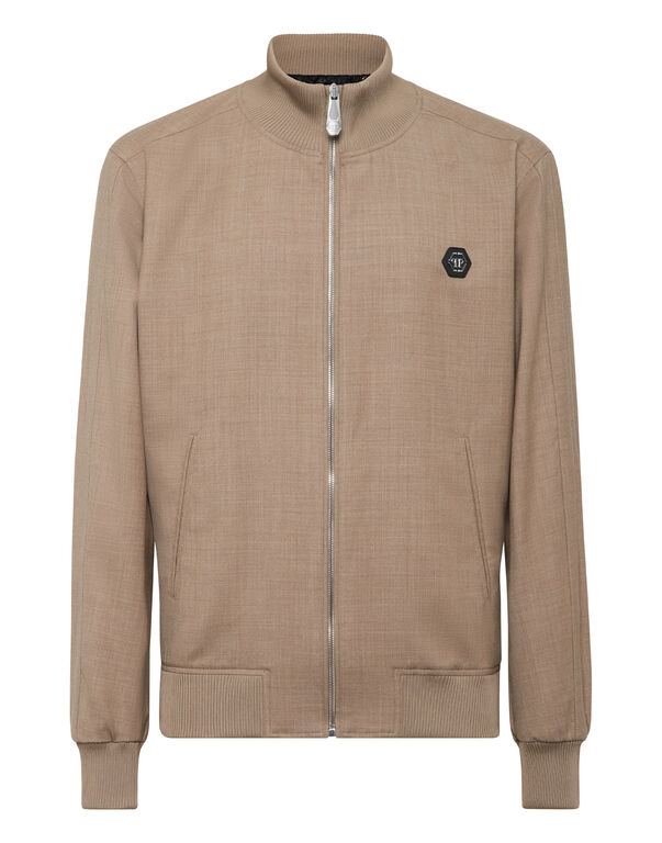 Wool Jacket Stripes beige