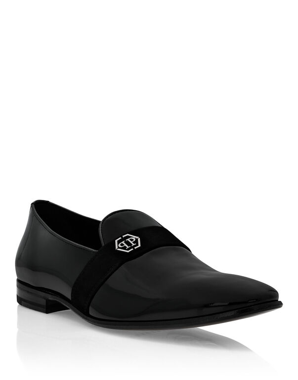 Patent leather Loafers Hexagon black