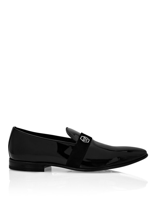Patent leather Loafers Hexagon black