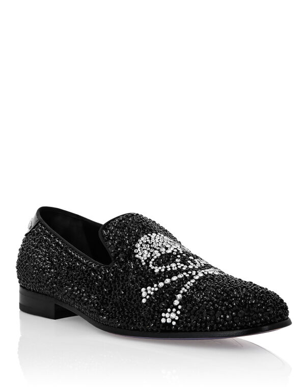Moccasin Skull&Bones black