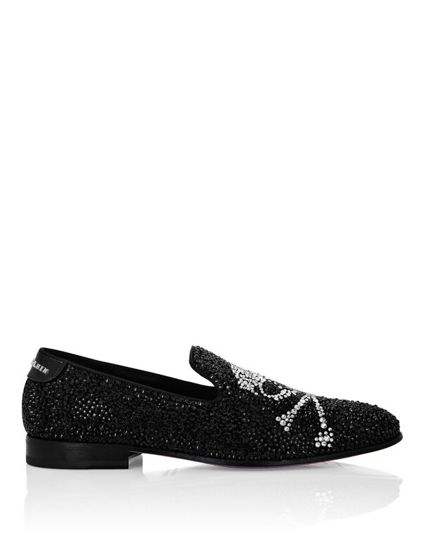 Moccasin Skull&Bones black