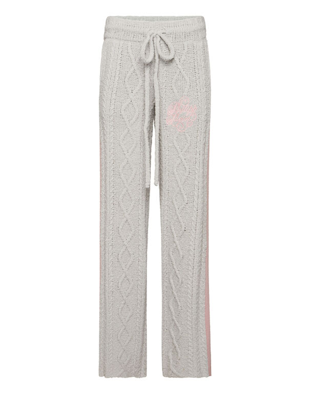 Knit Straight Joggers Signature grey