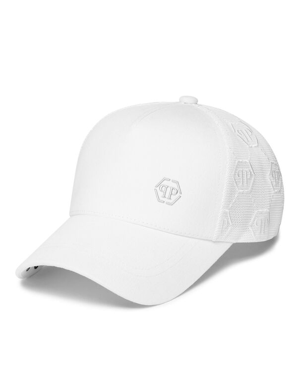 Baseball Cap Hexagon white