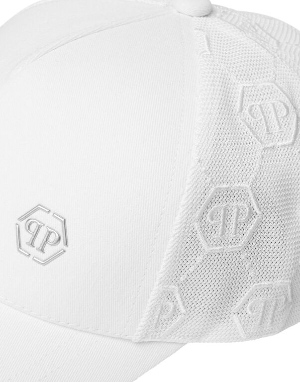 Baseball Cap Hexagon white