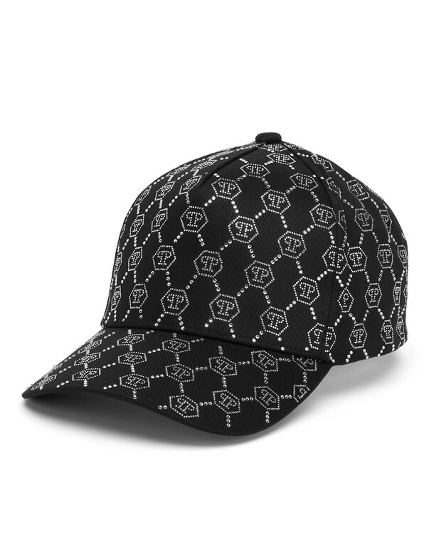 Basball Hat Crystal Monogram black