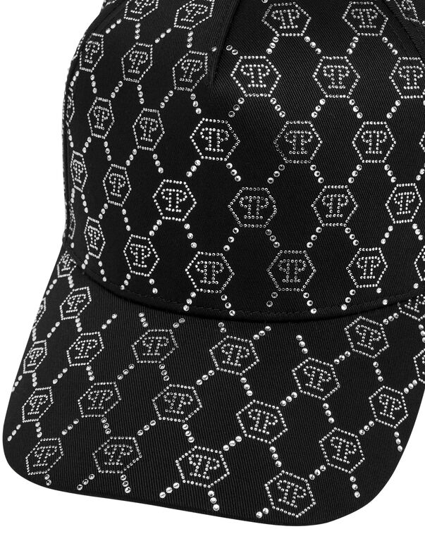 Basball Hat Crystal Monogram black