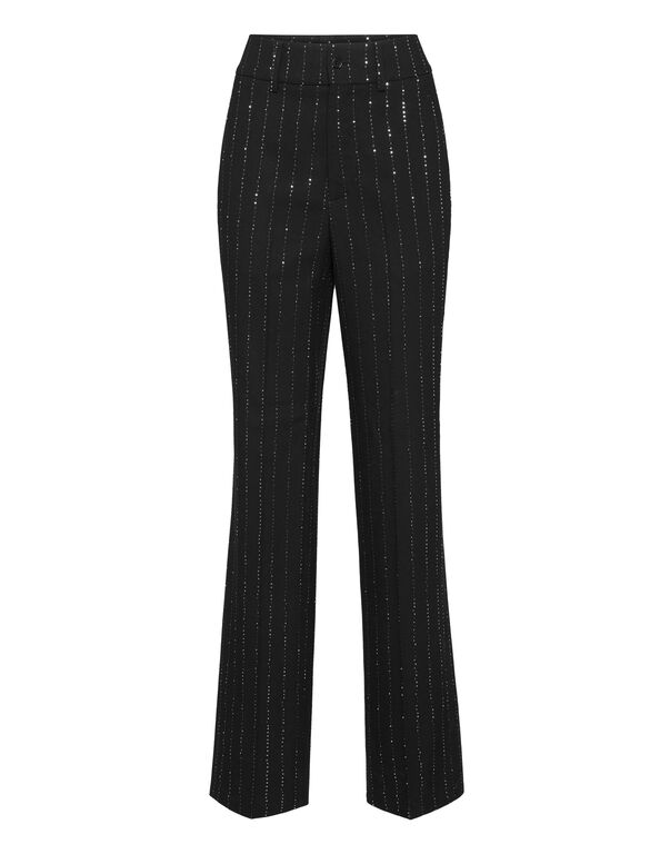 Lady Fit Trousers Paillettes black
