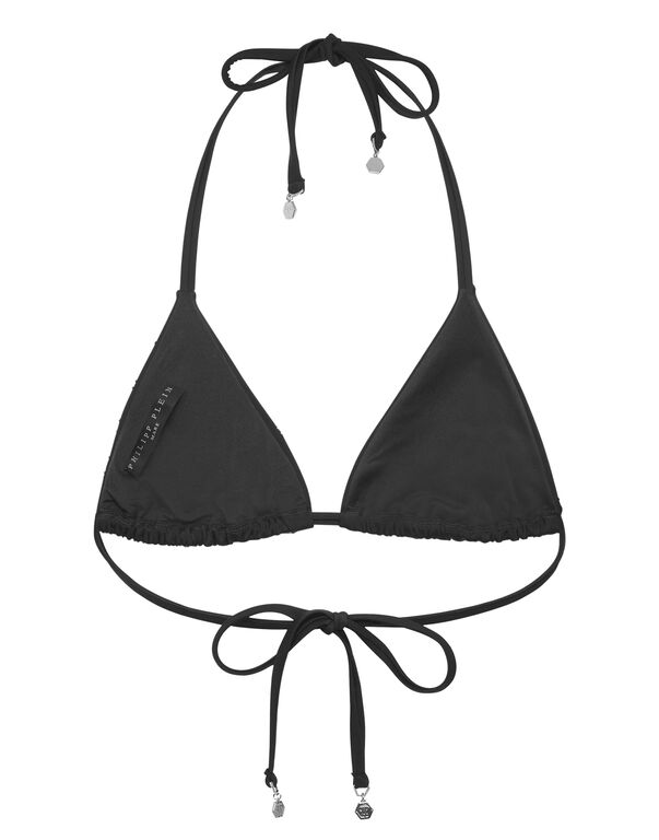 Swimwear Top Triangle Bra Crystal black