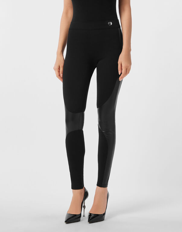 Faux Leather Leggings black
