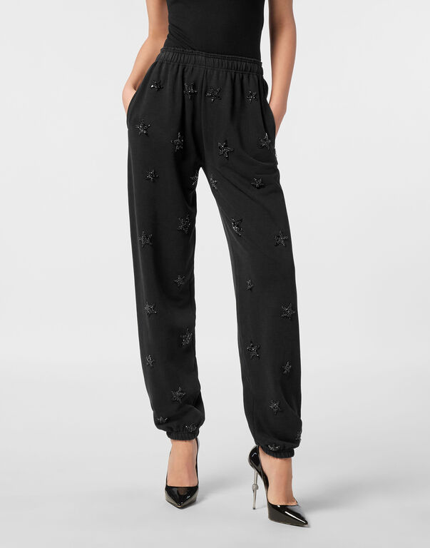 Jersey Jogging Pants Stars black