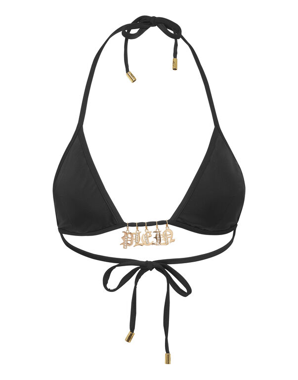 Swimwear Top Triangle Bra Charms black