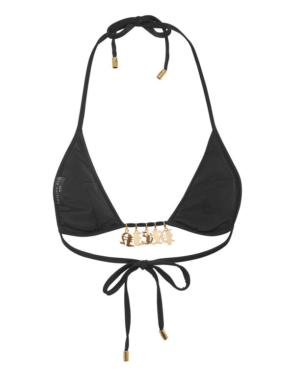 Swimwear Top Triangle Bra Charms black