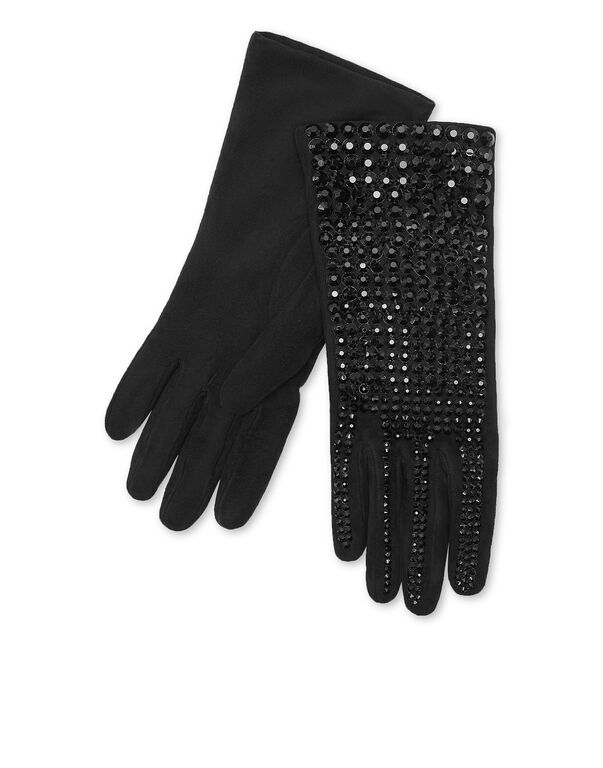 Suede Mid-Gloves Crystal black / black