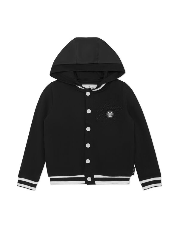 Bomber Hoodie Jacket black
