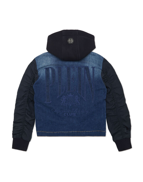 Denim Oversize Jacket LS Racing Club Blue Shark