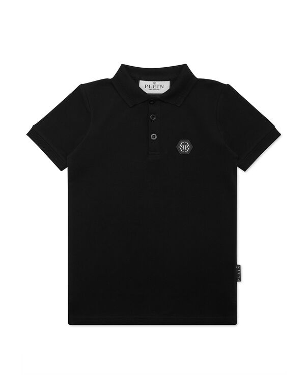 Polo Shirt SS Teddy Bear black