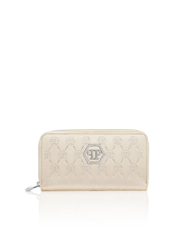 Zip Around Wallet beige