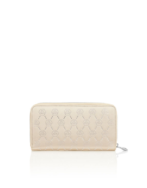 Zip Around Wallet beige
