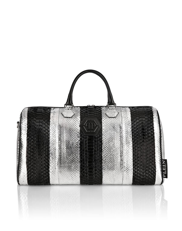 Python Handle Bag black/silver