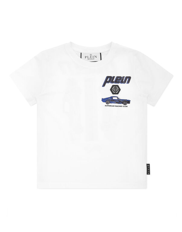 Jersey T-shirt Round Neck SS Smile white