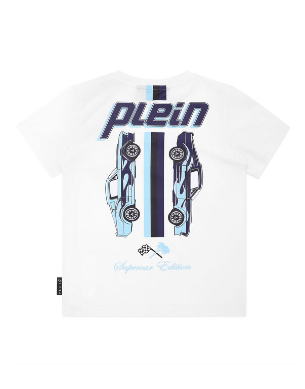 Jersey T-shirt Round Neck SS Smile white